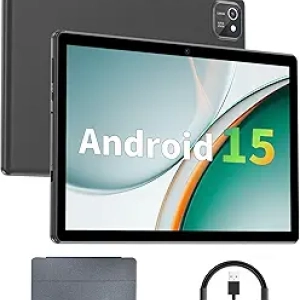 10 inch Android 15 Tablet - 64GB ROM, WiFi 5, 6000mAh Battery