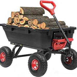 800LBS Heavy Duty Garden Dump Cart with 10" Pneumatic Tires
