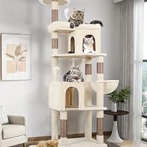 Globlazer 72in Heavy Duty Cat Tree for Large Cats - Maine Coon & Big Cat Tower