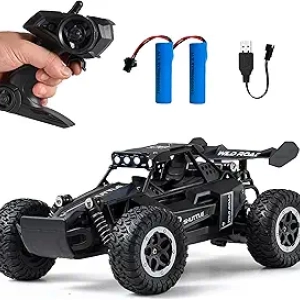 1:16 RC Monster Truck with LED Headlights - 20km/h All-Terrain 2WD Off-Road Car for Kids