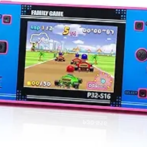 Handheld Game Console for Kids - 220 Built-in 32-bit Games, 3.0" IPS Screen, Rechargeable Portable Gaming Device