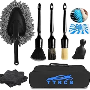 10PCS Professional Car Detailing Kit - Interior & Exterior Cleaning Supplies for Auto