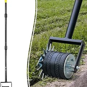 Colwelt 59'' Manual Wheel Rotary Edger - Eco-Friendly Lawn Edging Tool for Sidewalks & Driveways