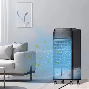 NOMEY Evaporative Air Cooler - 3-in-1 Portable AC with Remote, Timer & Ice Packs