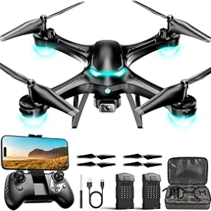 1080P HD Beginner Drone with Camera, Remote Control Quadcopter & 2 Batteries