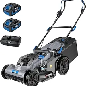 ROYAL GARDEN 40V Cordless Lawn Mower - 17" Brushless Push Mower for Small Yards