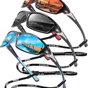 FAGUMA Polarized Sunglasses for Men - UV400 Sports Glasses for Cycling & Driving