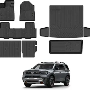 Honda Passport 2026 Custom Floor Mats & Trunk Liner Set - All-Weather TPE Protection