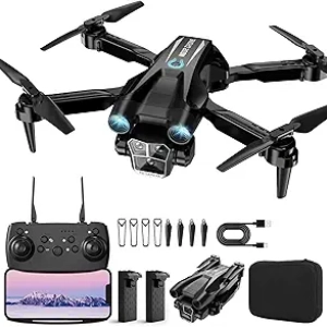 1080P HD Mini Drone with Camera for Beginners - Foldable RC Quadcopter with 2 Batteries