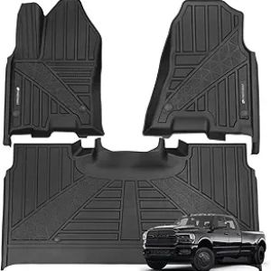 2025-2026 Dodge Ram 1500 SuperCrew Custom Floor Mats - All Weather TPE
