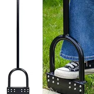 41in Manual Half Moon Edger Lawn Tool - Spring Steel Blade Garden Edger
