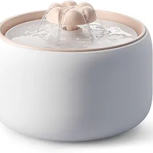 WOPET Premium Ceramic Cat Water Fountain 3L - Ultra-Quiet Automatic Pet Drinking Fountain
