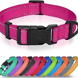 Joytale Small Dog Collar - Reflective, Adjustable & Quick-Release Buckle