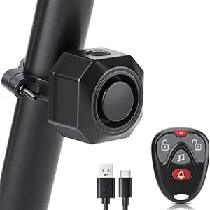 110dB Bike Alarm with Remote - Anti-Theft for Ebike, Motorcycle & Scooter