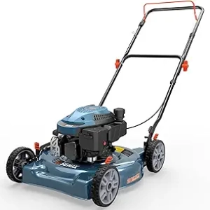 SENIX 144cc Gas Lawn Mower 20" - 4-Cycle Push Mower with 5-Position Height Adjustment
