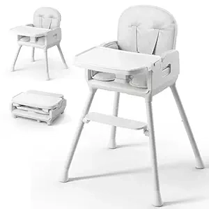 3-in-1 Portable Baby High Chair - Foldable, Easy Clean & Adjustable for Babies & Toddlers