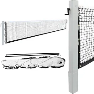 Professional Tennis Net Posts - Heavy-Duty Aluminum with Built-In Winder System