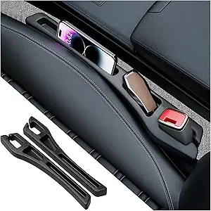 2PCS Car Seat Gap Filler Organizer - Universal Storage & Anti-Drop Seat Guard