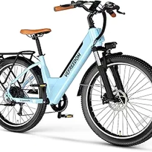 26" 1000W Electric Bike for Adults - 70 Mile Range, 28 MPH E-Bike with Removable Battery