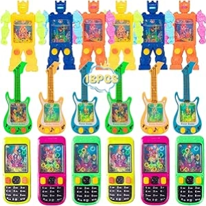 18Pcs Handheld Water Ring Toss Game - Bulk Party Favors & Goodie Bag Stuffers for Kids