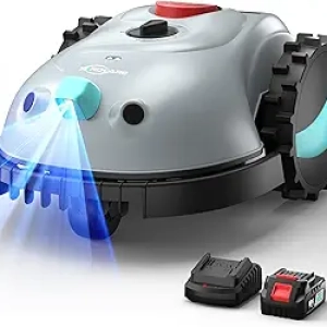 V100 Robotic Lawn Mower - Smart Navigation, Obstacle Avoidance, Auto Mowing for Small Lawns