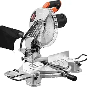 VEVOR 10-Inch Compound Miter Saw - 15 Amp, LED Precision Alignment, 0-45° Bevel Cut