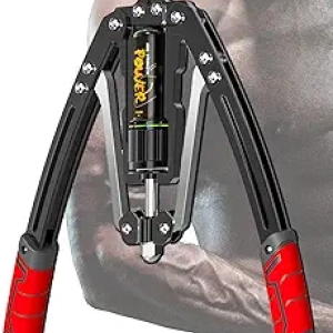 10-Gear Hydraulic Power Twister | Adjustable Chest & Arm Exercise Equipment 22-440lbs