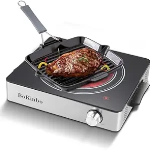 1800W Single Infrared Electric Burner - Portable Cooktop Hot Plate for Cooking