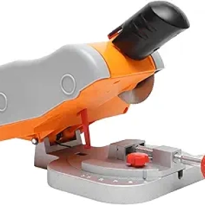110V Mini Benchtop Cut Off Miter Saw - 45° Adjustable Compound Cutter for Wood, Metal & Stone