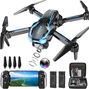 2K HD FPV Drone for Adults & Beginners | Foldable, Portable, Altitude Hold, One-Key Takeoff