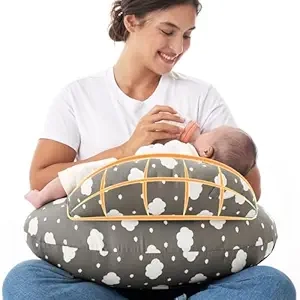 Momcozy Nursing Pillow with Safety Fence - Breastfeeding Pillow for Mom & Baby