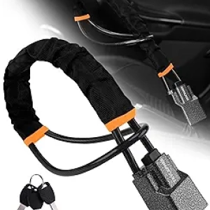 Universal Steering Wheel Lock & Seat Belt Lock - Anti Theft Car Security Device