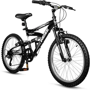 WEIZE Kids Mountain Bike 20-24 inch | Full Suspension for Ages 6-14