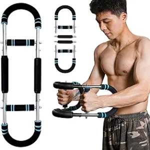 5-Level Adjustable Chest Workout Equipment | Twister Arm Trainer for Men (66-110 lbs)