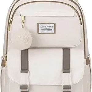 15.6" Laptop Backpack for Teen Girls - Spacious School Bookbag with 14 Pockets