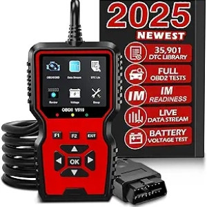 V519 OBD2 Diagnostic Scanner - Check Engine Light Code Reader & Battery Tester