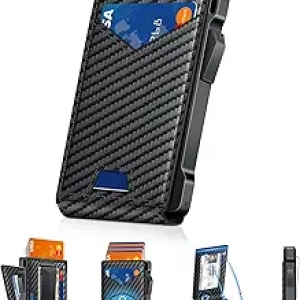 RFID Blocking Pop-Up Wallet for Men | Slim Bifold Card Holder with Money Clip