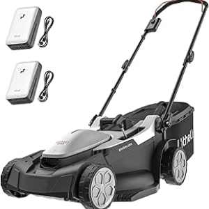Litheli 18-inch 40V Brushless Cordless Lawn Mower with 6-Height Adjustment & 2x4.0Ah Battery
