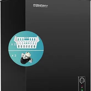 EUHOMY 3.5 Cu.Ft Chest Freezer with Wheels - Compact Deep Freezer for Home & Garage