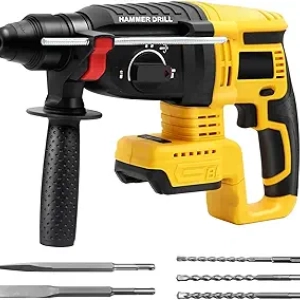 Cordless SDS Hammer Drill for Dewalt 20V MAX - Brushless Rotary Drill with Safety Clutch