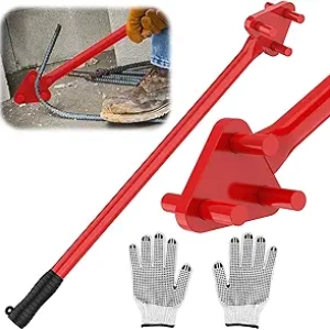 Manual Rebar Bender for 5/8" Bars - Professional Hand Operated Metal Bending Tool