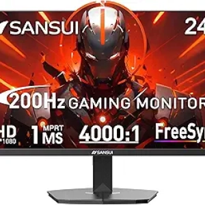 SANSUI 24 Inch 200Hz Gaming Monitor - 1080P FHD 1ms Response Time