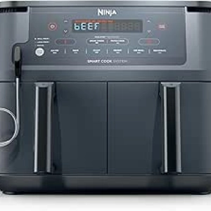 Ninja Foodi Dual Zone Air Fryer 10-Qt | 2 Independent Baskets Smart Cook System