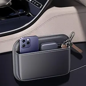 Driver's Car Storage Bag - PU Leather Side Pocket Organizer for Car Seats & Doors