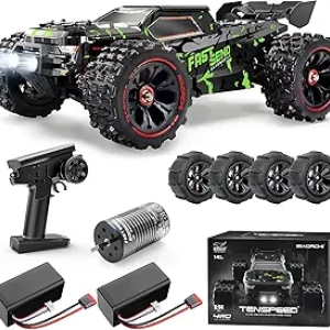 50+ mph Brushless RC Car 4x4 - Waterproof Off-Road Truck for Adults