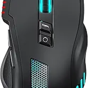 Acer 12,800 DPI RGB Gaming Mouse - 8 Programmable Buttons, Ergonomic USB Wired Mice