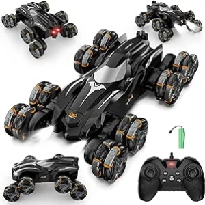 8WD Remote Control Car - 360° Stunt RC Car with LED Lights & Music for Boys