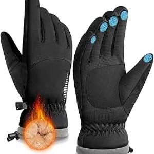 SIMARI Winter Waterproof Gloves for Women & Men | Touchscreen Thermal Gloves