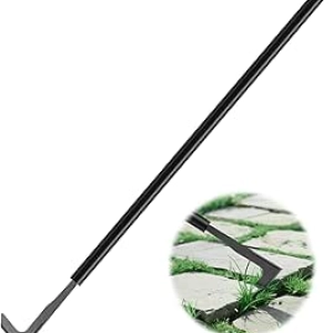 17.7''-49.2'' Adjustable Crack Weeder Tool - Long Handle Weed Puller for Sidewalks & Driveways