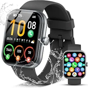 2025 Smart Watch for Men & Women - 1.96" HD Fitness Tracker with Call Answer, 110+ Sports Modes